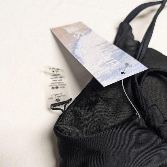 Tropik Cheeky High Leg Bottoms & Skinny Dip Strappy Bikini Top Size S NWT - Picture 8 of 11